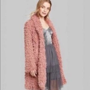 Wild Fable Sherpa jacket, XS, pink/dusty rose